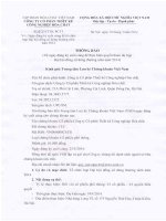 TB chot danh sach co dong