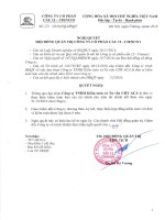 Nghị quyết của Hội đồng Quản trị về việc lựa chọn đơn vị kiểm toán | Công ty Cổ phần cầu 12 Ngh quy t H QT (1)