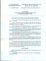 QUYẾT ĐỊNH SỐ 5058 QĐ - UBND NGÀY 02 10 2012 CỦA ỦY BAN NHÂN DÂN TP. HCM VỀ VIỆC THÀNH LẬP KCN TÂY BẮC CỦ CHI MỞ RỘNG