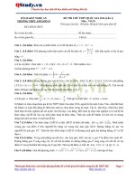 Đề thi THPT Anh Sơn 2   Nghệ An   Lần 1 năm 2016