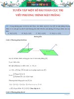 Tuyển tập một số bài toán cực trị trong hình học tọa độ không gian