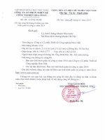 Công bố thông tin Báo cáo tình hình Quản trị Công ty năm 2014 50   CTTK   TCHC