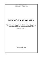 SKKN một số biện pháp giúp giáo viên tổ chức tốt hoạt động giáo dục phát triển vận động cho trẻ trong trường mầm non 