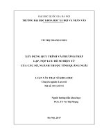 Xây dựng quy trình và phương pháp lập, nộp lưu hồ sơ điện tử của các sở, ngành thuộc tỉnh quảng ngãi 