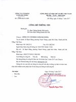 Quan hệ cổ đông - danangportvn.com 1 cbtt bctc q2 2017
