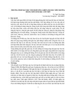 PHƯƠNG PHÁP DẠY HỌC TÍCH HỢP LỒNG GHÉP GIÁO DỤC MÔI TRƯỜNG TRONG MÔN SINH HỌC CẤP THPT