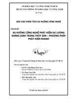 Chuyên đề: Xu hướng công nghệ phát hiện dư lượng kháng sinh trong thủy sản – phương pháp phát hiện nhanh