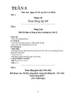 Giáo án lớp 4 VNEN tuần 8 