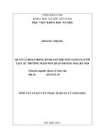 Quản lý hoạt động đánh giá trẻ mẫu giáo 5-6 tuổi tại các trường mầm non quận Hoàng Mai, Hà Nội (tt)