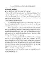 Năng lực giáo viên thời đại mới