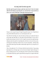 Ky nang sinh ton khi bi ngat khi