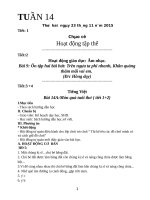 Giáo án lớp 4 VNEN tuần 13 