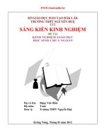 SKKN SKKN PHƯƠNG PHÁP GIÁO dục học SINH CHƯA NGOAN 