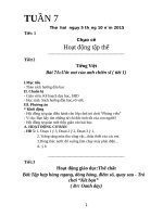 Giáo án lớp 4 VNEN tuần 7 