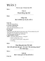 Giáo án lớp 4 VNEN tuần 2 