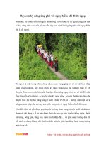 Day con ky nang ung pho khi di da ngoai