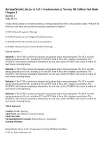 Kozier and erbs fundamentals of nursing 9th edition berman test bank 