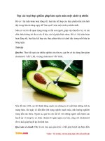 cac loai thuc pham giup lam sach mo mau