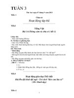 Giáo án lớp 4 VNEN tuần 3 