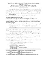 Phiếu Khảo sát biến đổi khí hậu dành cho Cán bộ quản lí, Hiệu trưởng, Phó Hiệu trưởng
