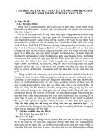 skkn một vài BIỆN PHÁP rèn kỹ NĂNG nói TIẾNG ANH CHO học SINH TRƯỜNG TIỂU học NAM TRÂN 