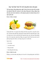 don mo thua don tet voi cac cong thuc detox don gian