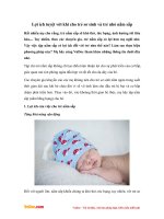 loi ich tuyet voi khi cho tre so sinh va tre nho nam sap