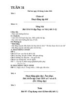 Giáo án lớp 4 VNEN tuần 31 