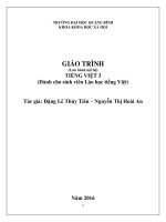 TIẾNG VIỆT 3   DÀNH CHO SV lào học TIẾNG VIỆT 