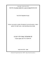 Nâng cao chất lượng tín dụng tại Ngân hàng Thương mại Cổ phần quốc tế Việt Nam  Chi nhánh Quảng Ninh (LV thạc sĩ)