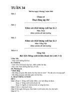 Giáo án lớp 4 VNEN tuần 34 