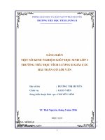 Sáng kiến một số kinh nghiêm giúp học sinh lớp 3 trường TH Tích Lương II giải các bài toán có lời văn