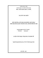 Bồi thường, hỗ trợ giải phóng mặt trên địa bàn quận Thanh Xuân, thành phố Hà Nội (LV thạc sĩ)