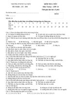 Đề kiểm tra 1 tiết môn tin học lớp 10