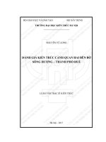 Đánh giá kiến trúc cảnh quan hai bên bờ sông hương   thành phố huế (tt) 