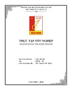 PHÂN TÍCH VÀ ĐỀ XUẤT BIỆN PHÁP NÂNG CAO HIỆU QUẢ SẢN XUẤT KINH DOANH CỦA CÔNG TY TNHH MAY XUẤT KHẨU VIỆT THÀNH