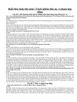 Buổi thảo luận thứ năm