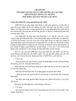 CHUYÊN ĐỀ TÍCH HỢP GIÁO DỤC BẢO VỆ MÔI TRƯỜNG QUA DẠY HỌC  MÔN SINH HỌC TRONG CÁC TRƯỜNG  PHỔ THÔNG DÂN TỘC NỘI TRÚ (CẤP THPT)