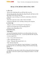 giao an mam non cung be di choi cong vien