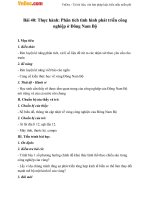 giao an dia ly 12 bai 40 thuc hanh phan tich tinh hinh phat trien cong nghiep o dong nam bo