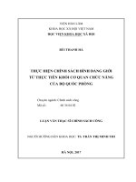 Thực hiện chính sách bình đẳng giới từ thực tiễn khối cơ quan chức năng Bộ Quốc phòng