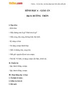 giao an hinh hoc 6 chuong 2 bai 8 duong tron
