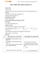 giao an toan 1 chuong 2 bai 4 phep tru trong pham vi 4