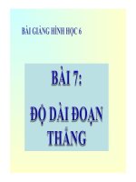 bai giang Do dai doan thang Hinh hoc 6 2