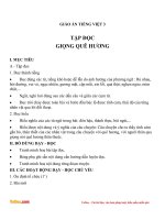 giao an tieng viet 3 tuan 10 bai tap doc giong que huong