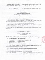 27102017 03 Nghị quyết ĐHĐCĐ phiên họp bất thường năm 2017