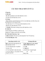 giao an bai cau tran thuat don co tu la