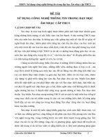 SKKN: Sử dụng công nghệ thông tin trong dạy học Âm nhạc cấp THCS