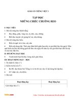 giao an tieng viet 3 tuan 8 bai tap doc chiec chuong reo