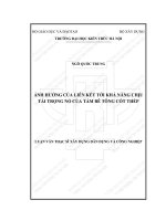 Ảnh hưởng của liên kết tới khả năng chịu tải trọng nổ của tấm bê tông cốt thép (tt) 